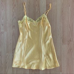 Victoria’s Secret Yellow Silk Slip Dress